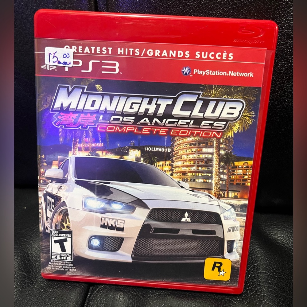 Sony PS3 Midnight Club: Los Angeles Complete Edition - Red Case